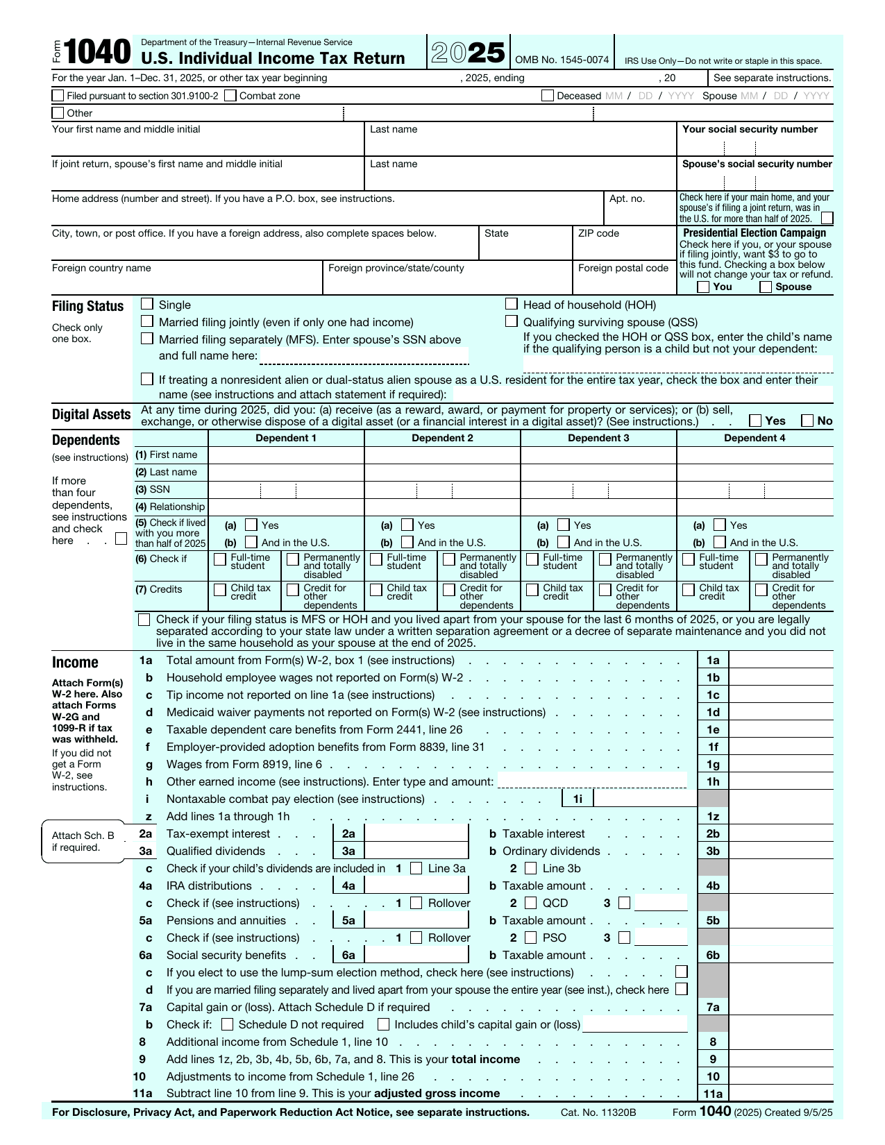 Fill Out Form 1040 Online - Doclio