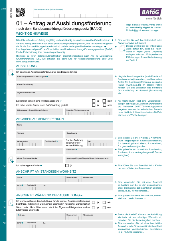 BAföG-Antrag online ausfüllen - Doclio